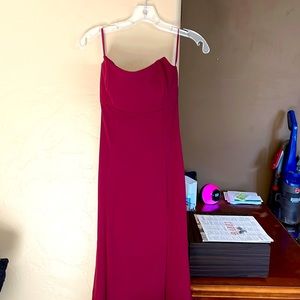Long strapless dress